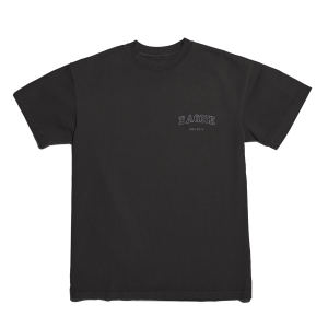 Varsity Logo T-shirt in Onyx. Small