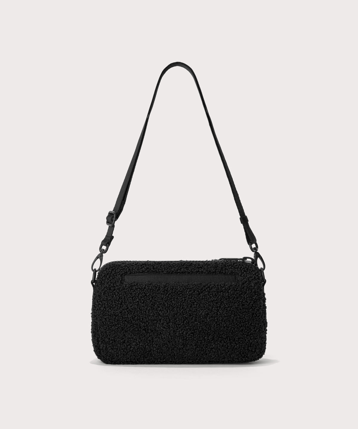 Nora Shoulder Bag in Onyx Shearling - Image 5