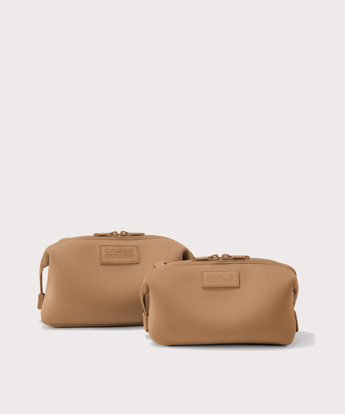 Hunter Toiletry Bag in Camel. Small - Image 3