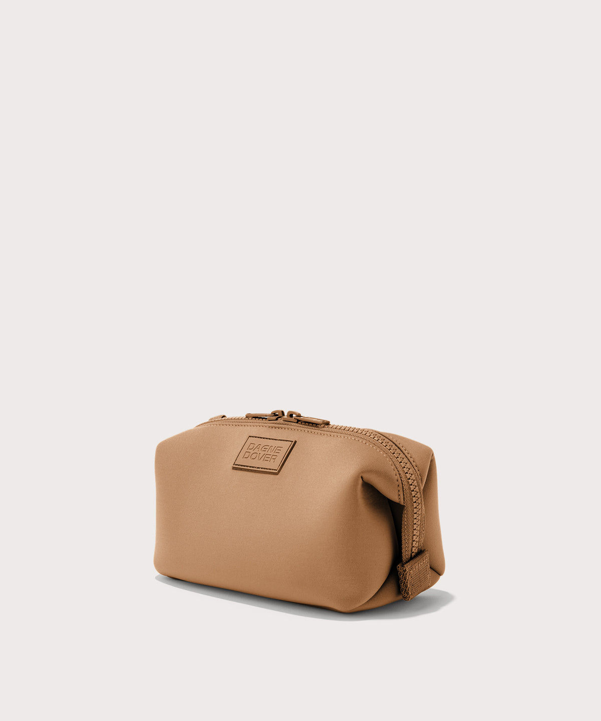 Hunter Toiletry Bag in Camel. Small - Image 4