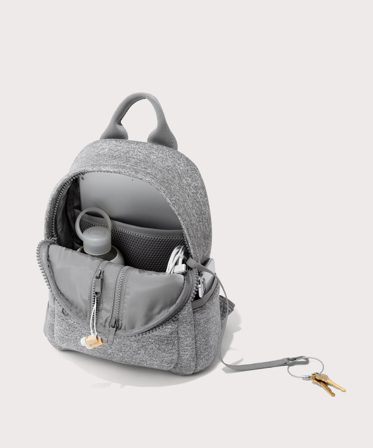 Dakota Backpack in Heather Grey. Small - Image 2