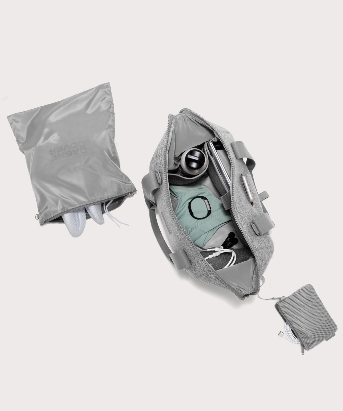 Landon Carryall in Heather Grey. Medium - Image 2