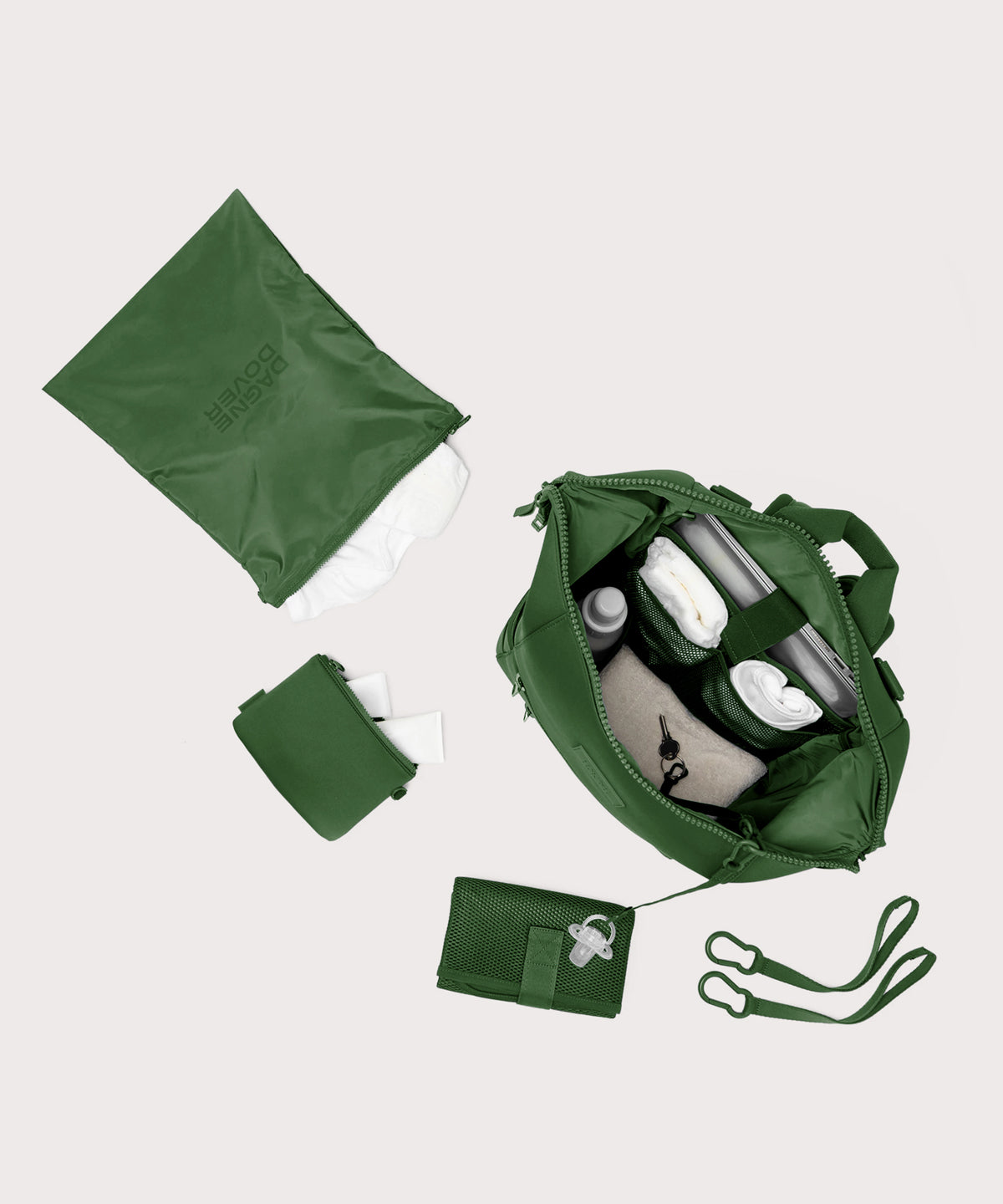 Indi Diaper Backpack in Pine. Large - Image 2