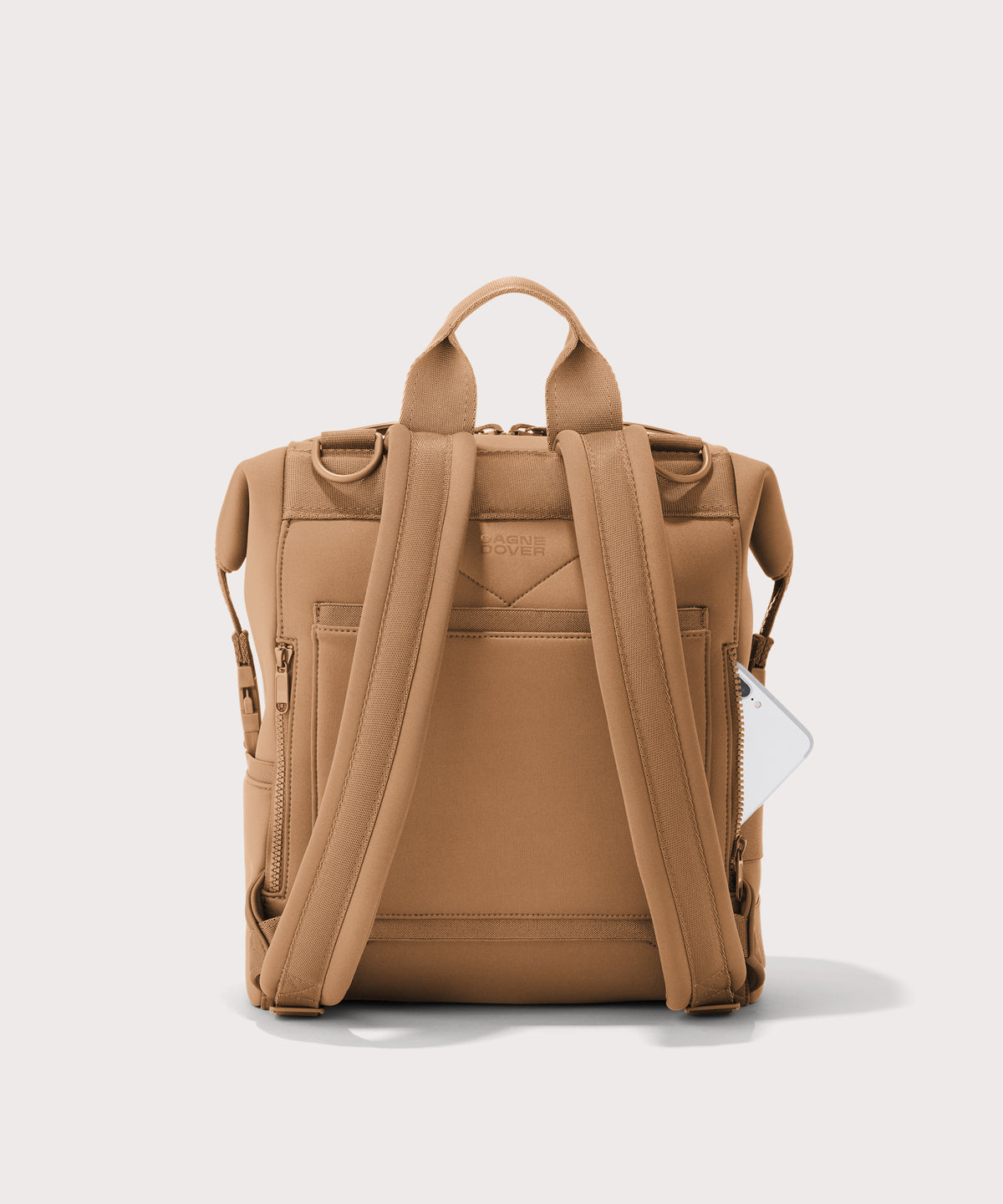 Indi Diaper Backpack in Camel. Medium - Image 4