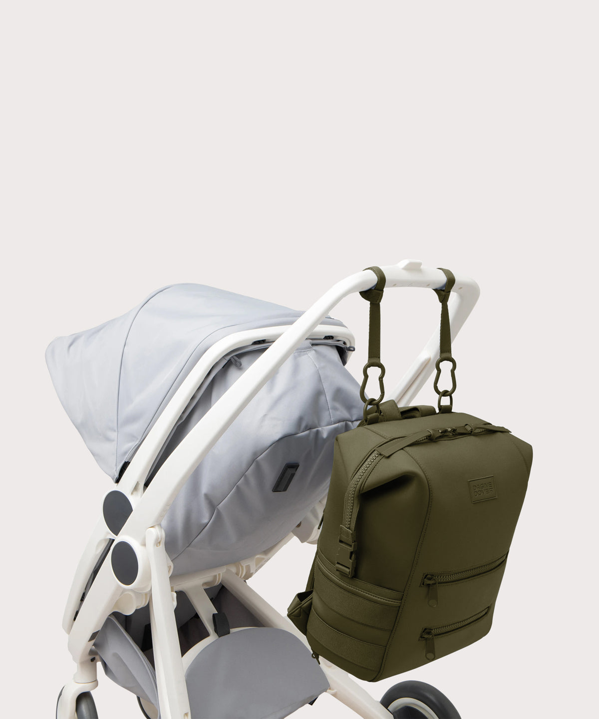 Indi Diaper Backpack in Dark Moss. Large - Image 7