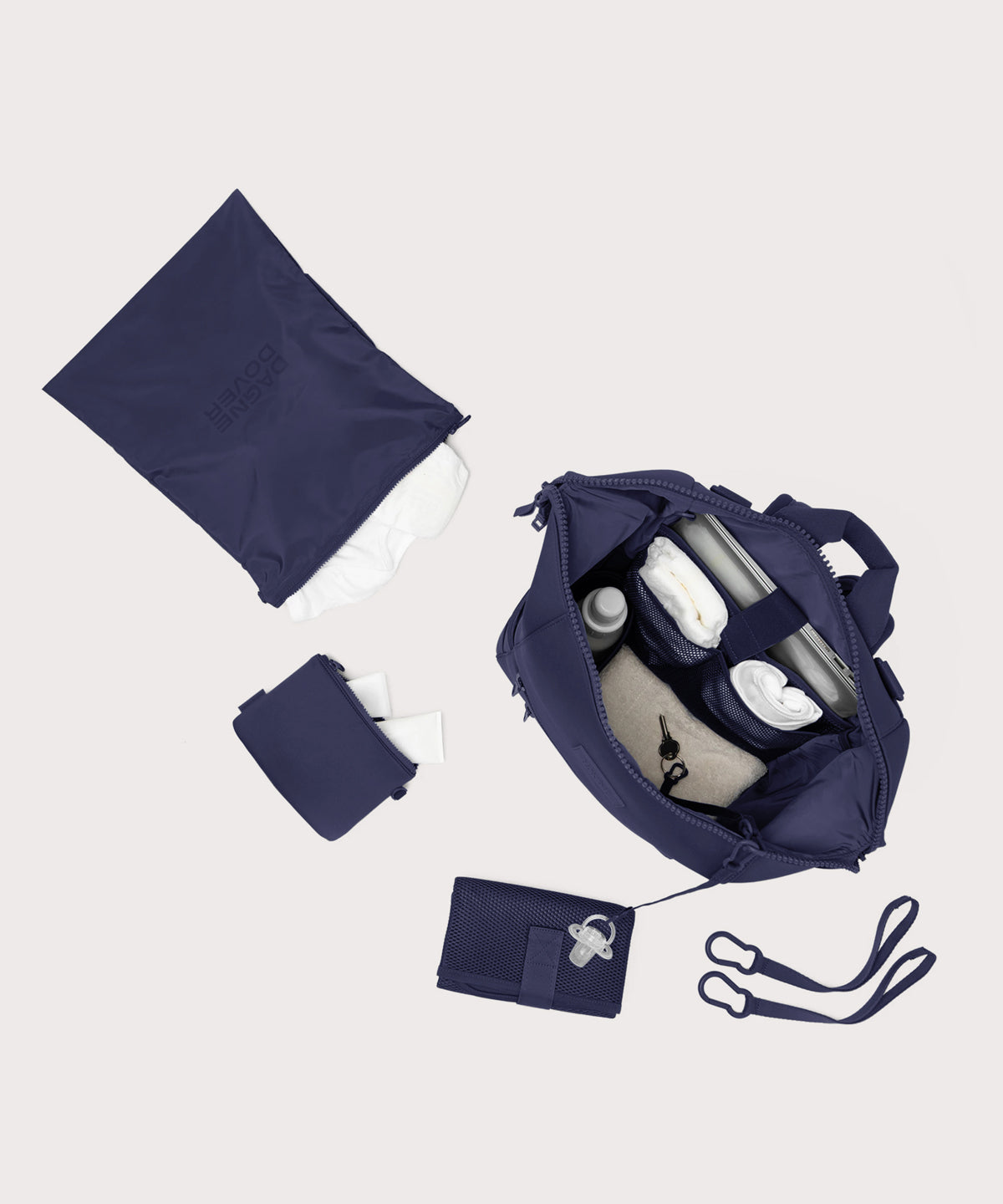 Indi Diaper Backpack in Storm. Large - Image 2