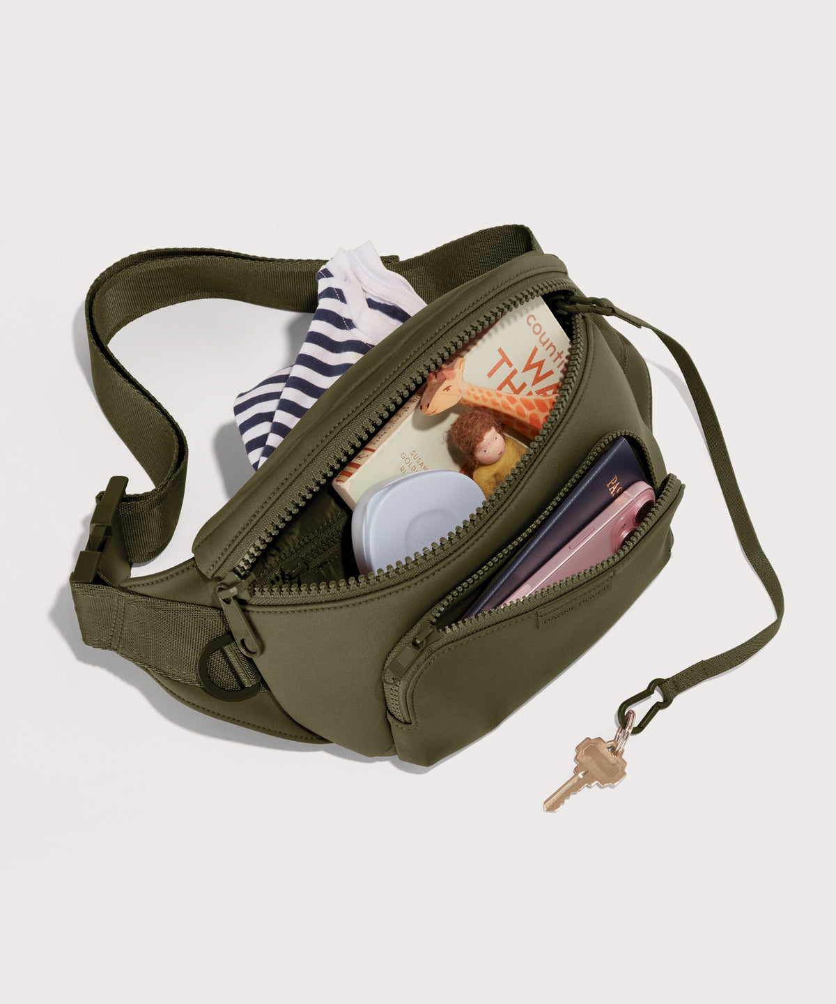 Jax Large Fanny Pack in Dark Moss - Image 2